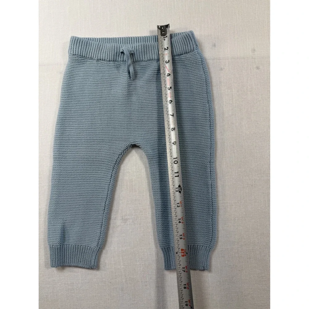 Carters Just One You Baby Blue Knit Sweater Pants Leggings 18M